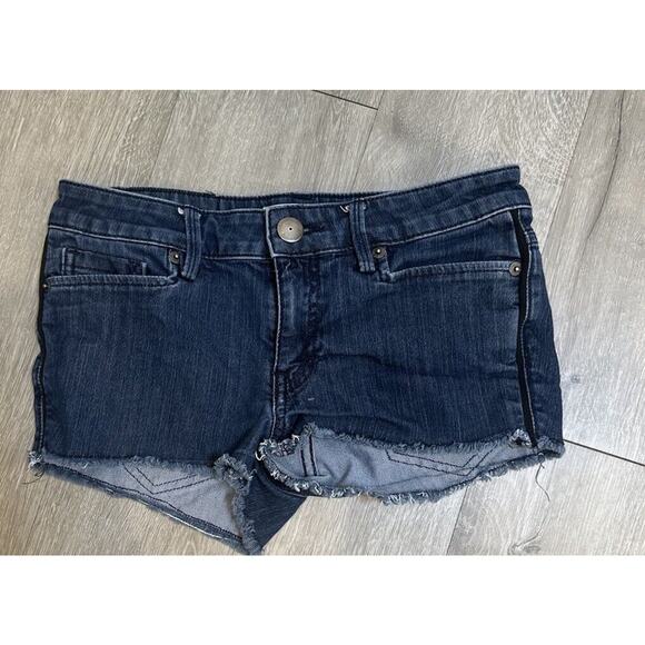 BCBGeneration Pants - BCBGeneration Women’s Dark Wash Sz 25 Denim Shorts Cut‎ Off